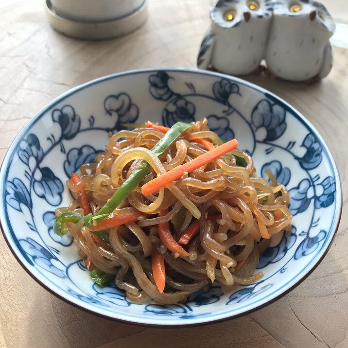 ヘルシー!糸こんにゃくチャプチェ